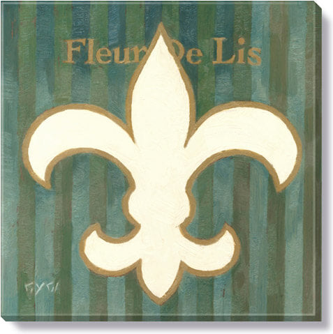 Striped Fleur-De-Lis Giclee   