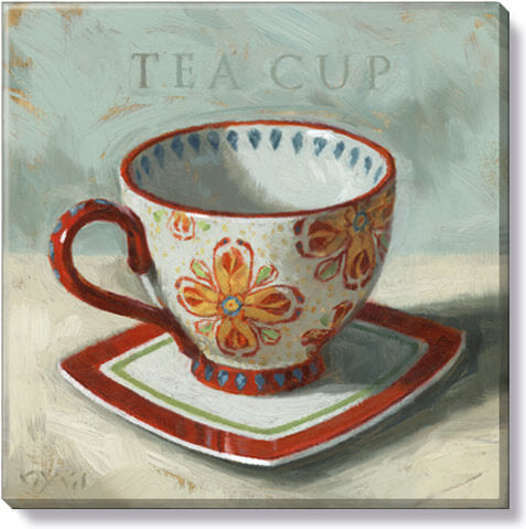 Red Teacup Giclee Art         