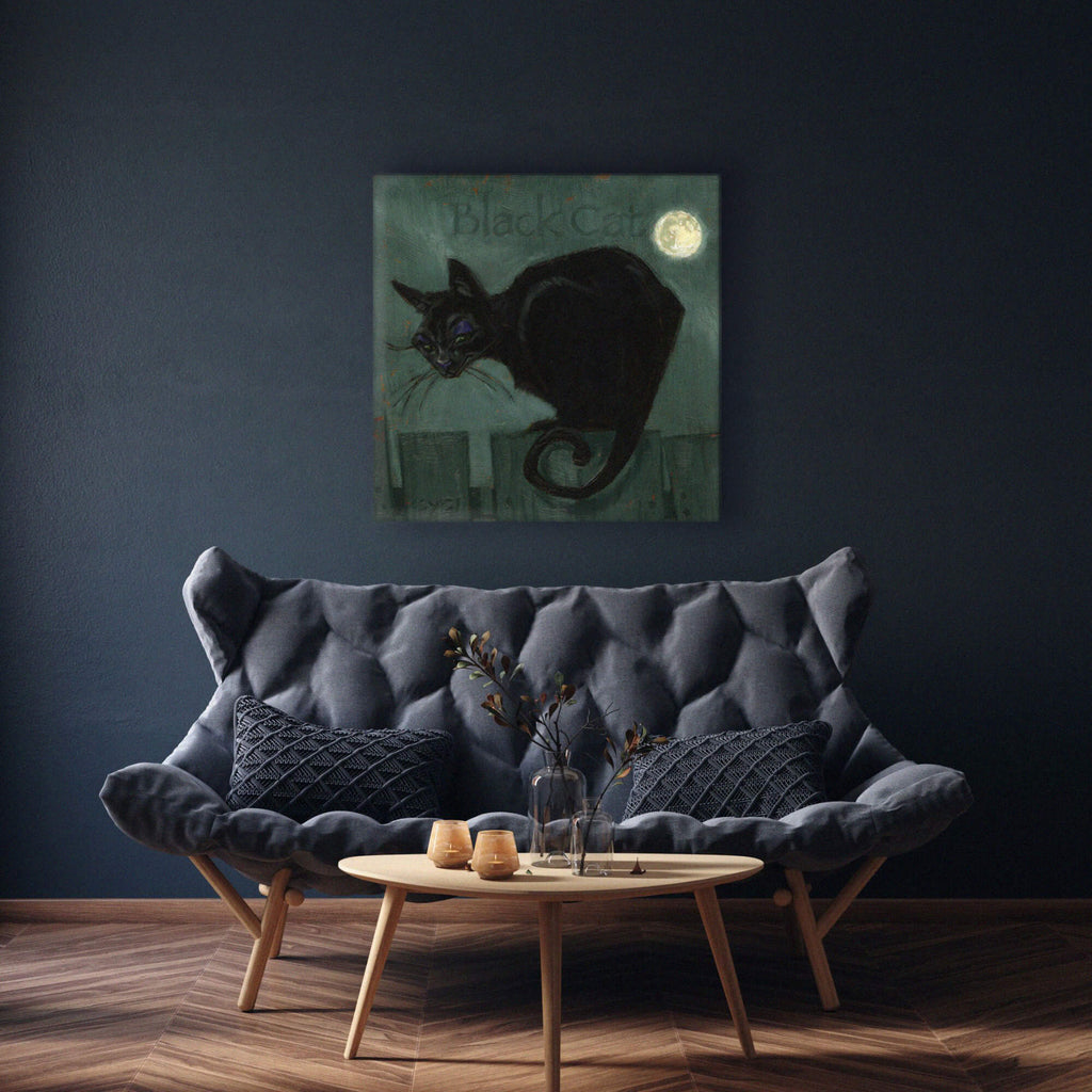 Black Cat Giclee Wall Art     