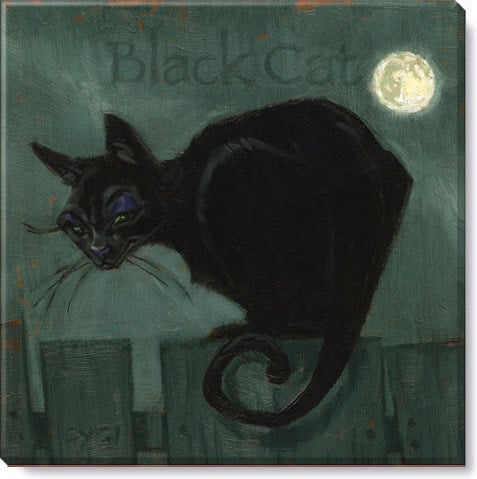 Black Cat Giclee Wall Art     
