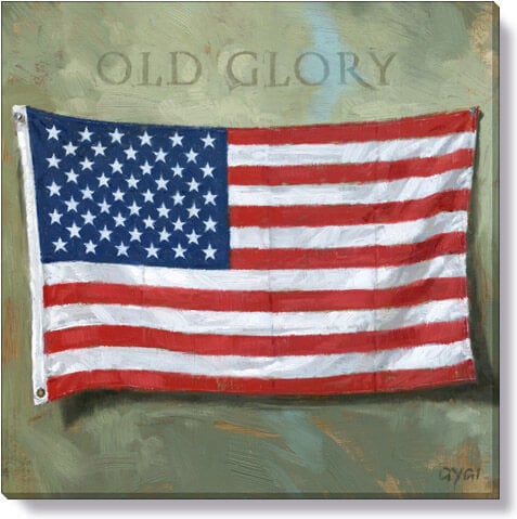 Old Glory Giclee Wall Art     