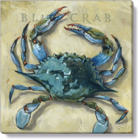 Blue Crab Giclee Wall Art     