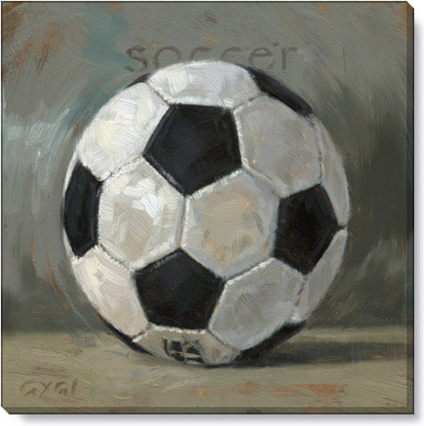 Soccer Ball Giclee Wall Art   