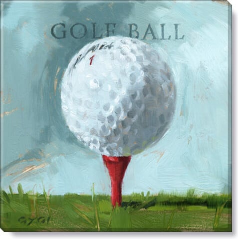 Golf Ball Giclee Wall Art     