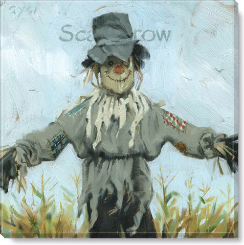 Floppy Hat Scarecrow Giclee   