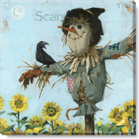 Sunflower Scarecrow Giclee Art