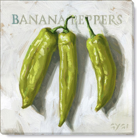 Banana Peppers Giclee Wall Art