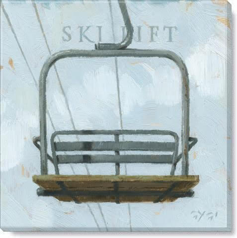 Ski Lift Giclee Wall Art      