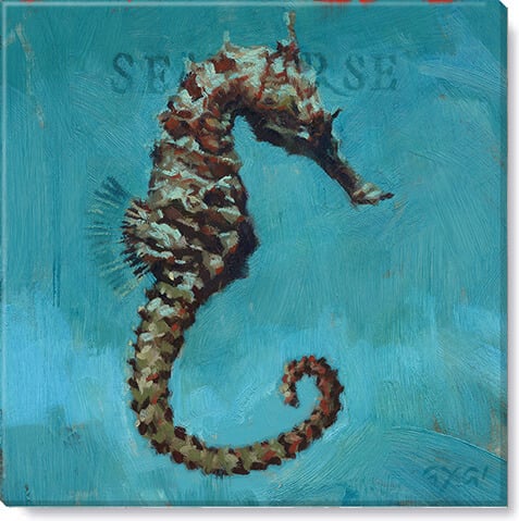 Seahorse Giclee Wall Art      