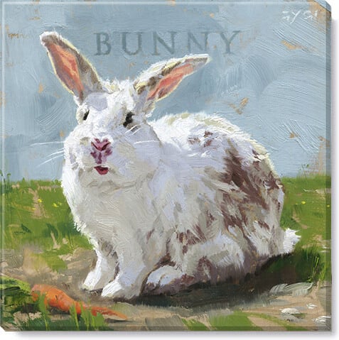 Easter Bunny Giclee Wall Art  