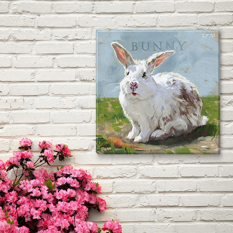 Easter Bunny Giclee Wall Art  