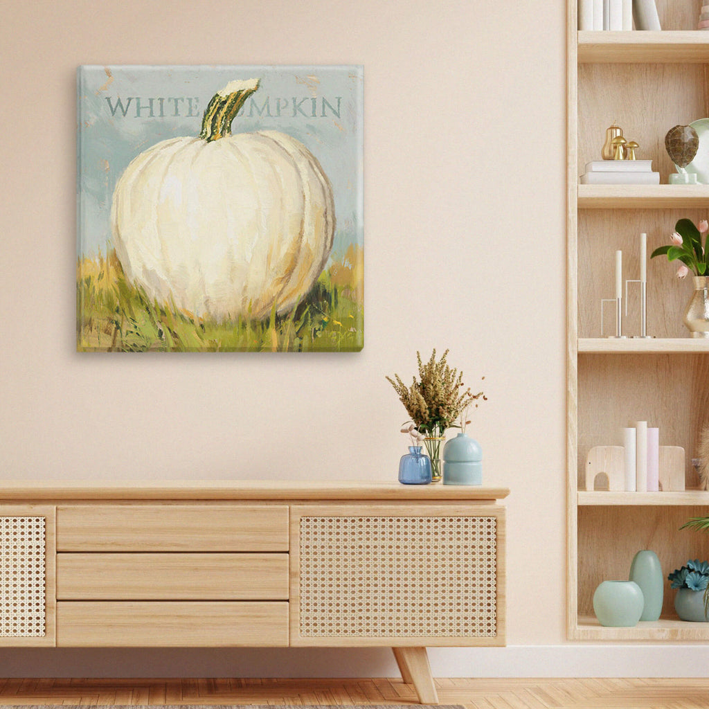 White Pumpkin Giclee Art      