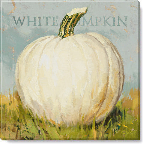 White Pumpkin Giclee Art      