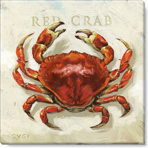 Red Crab Giclee Wall Art      