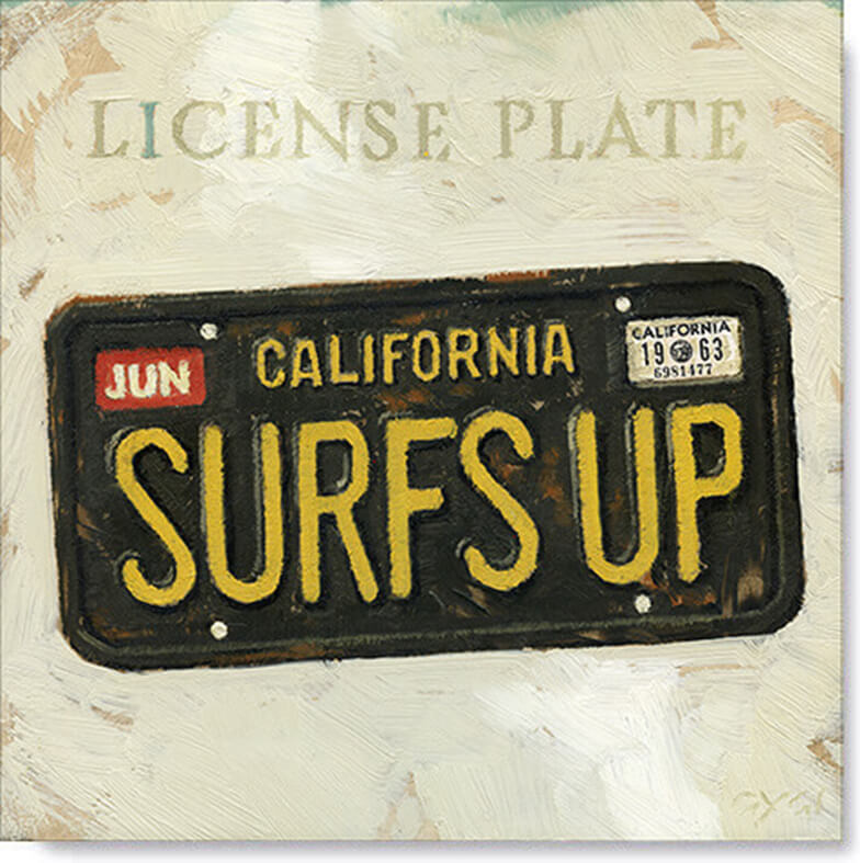 License Plate Giclee Wall Art 