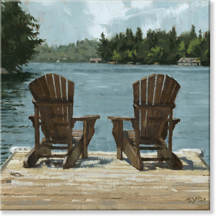 Adirondack Chairs Giclee Art  