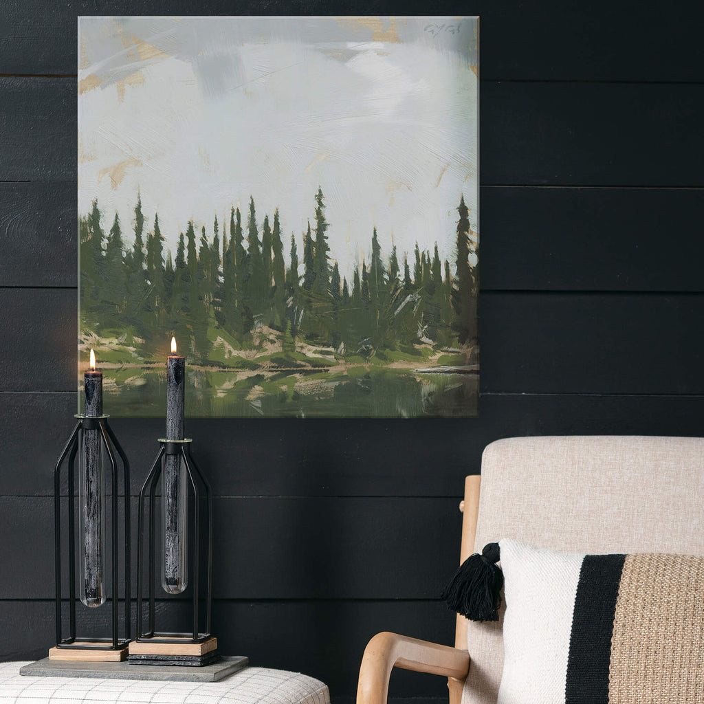 Big Sky Mountain Lake Wall Art