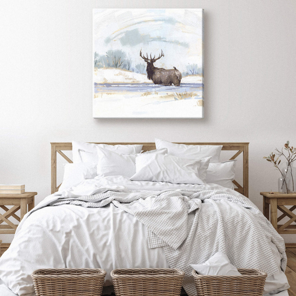 Winter Elk Wall Art           