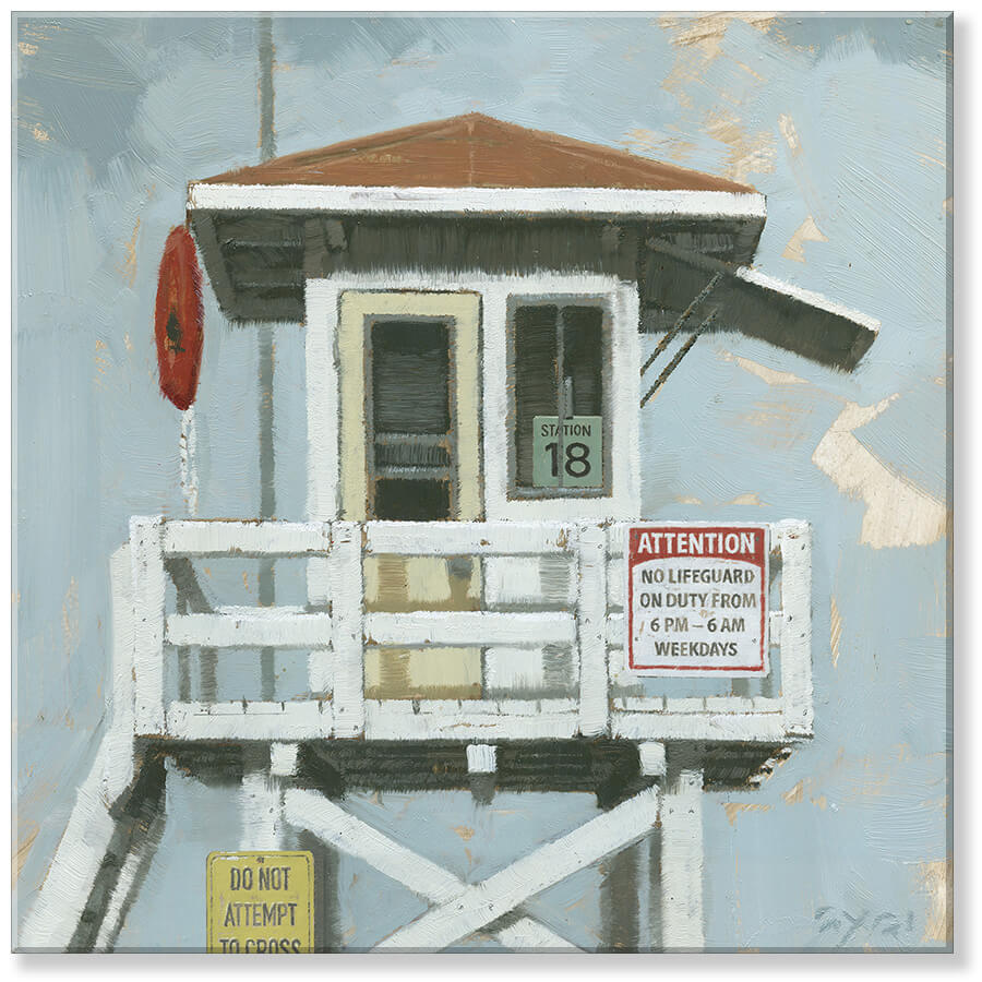 Lifeguard Station Canvas Art  