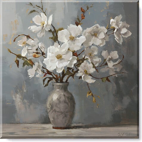 White Dogwood Bouquet Art     